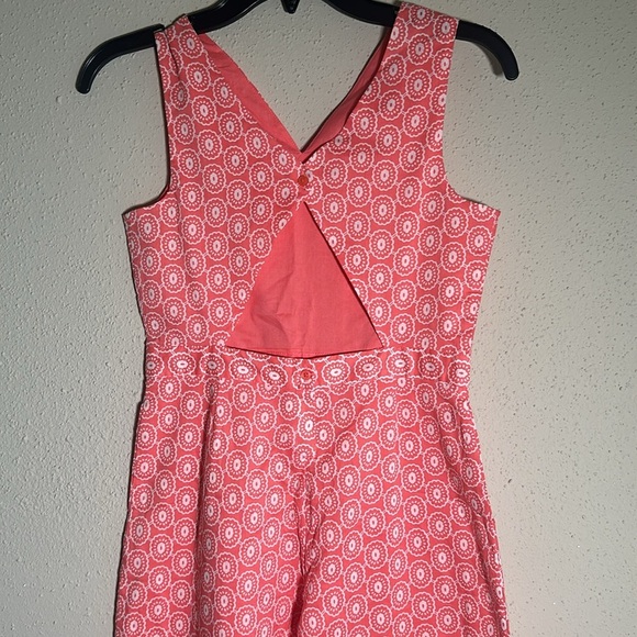 Janie and Jack Coral White Wide Leg Sleeveless Jumpsuit Romper size 12 - Picture 15 of 16